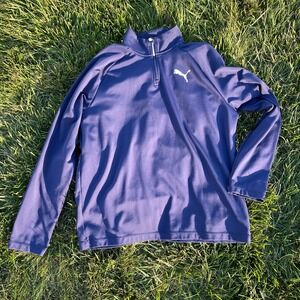 Puma‎ Quarter-Zip Athletic Long Sleeve Sweatshirt Men's XL